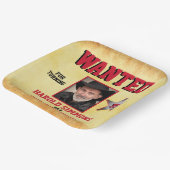 ウェスタン誕生日指名手配 ペーパープレート (傾斜あり)