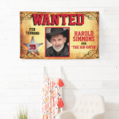 ウェスタン誕生日指名手配 横断幕 (インサイチュ)