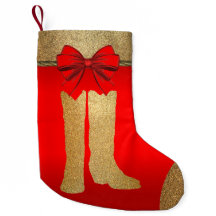 ウェスタン金ゴールドカウボーイ女性のカーボーイブーツオンレッド