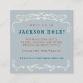 ウェスタン馬好きブルーデニ結婚ムの詳細 エンクロージャーカード (正面)