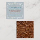 ウェスタン馬好きブルーデニ結婚ムの詳細 エンクロージャーカード (正面/裏面)