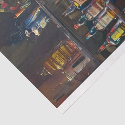 ウェスタン鮮やかスケルトン油色彩の鮮やかデコペ 薄葉紙 (詳細)