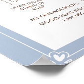 ウェスタン1年目の最初の誕生日マイルストーンポスト ポスター (角)