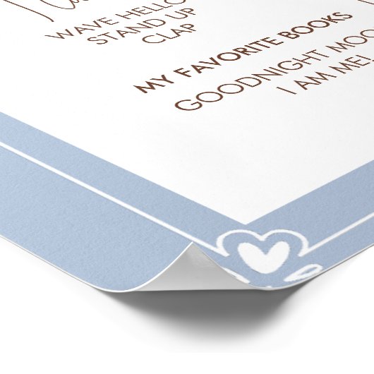 ウェスタン1年目の最初の誕生日マイルストーンポスト ポスター (角)