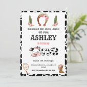 ウェスタン1歳女の子のロデオ 招待状 (スタンド正面)