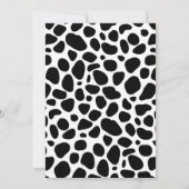 ウェスタン1歳女の子のロデオ 招待状 (裏面)