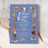 ウェスタン1thバースデーロデオカウボーイ誕生日 招待状