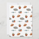 ウェスタン1thバースデーロデオカウボーイ誕生日 招待状 (裏面)