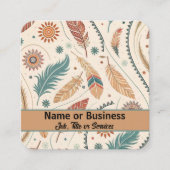 ウェスタン・アステカデザイン スクエア名刺 (正面)