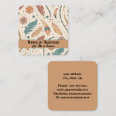 ウェスタン・アステカデザイン スクエア名刺 (正面/裏面)