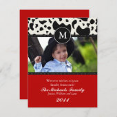 ウェスタン・ウィッシュズ・モノグラム・クリスマス・カード シーズンカード (正面/裏面)