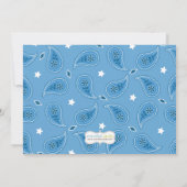 ウェスタン·カウボーイ·バースデー·パーティーの招待 招待状 (裏面)