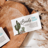 ウェスタン・カウボーイ・ブックの赤ちゃんシャワーカード エンクロージャーカード