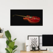 ウェスタン・ギター・ポスター ポスター (ホームオフィス)