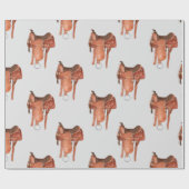 ウェスタン・サドル・パターン ラッピングペーパー (フラット)