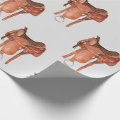 ウェスタン・サドル・パターン ラッピングペーパー (角)