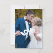 ウェスタン・ザ・狩りは結婚写真を撮り終えた サンキューカード (裏面)