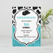 ウェスタン ティール ウッド ロデオ バースデー 招待状 (スタンド正面)