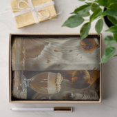 ウェスタン・デイリー・バー・デコパージュでロングホーン牛 薄葉紙 (ギフト)