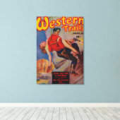 ウェスタン・トレイル誌カバー3 キャンバスプリント (インサイチュ (ウッドフロア))