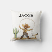 ウェスタン ナーセリー デコ, パーソナライズド コウボーイ クッション (正面)