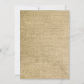 ウェスタン バーラップ 結婚記念日 招待状 (裏面)