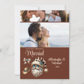 ウェスタン・ファースト・クリスマス・マリード・スリー・フォト シーズンカード (正面)