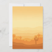 ウェスタン ファースト ロデオ ワイルド ウェスト カウボーイ バースデー 招待状 (裏面)