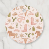 ウェスタン ブライダルシャワー フェルトタグ フェイバータグ (裏面)