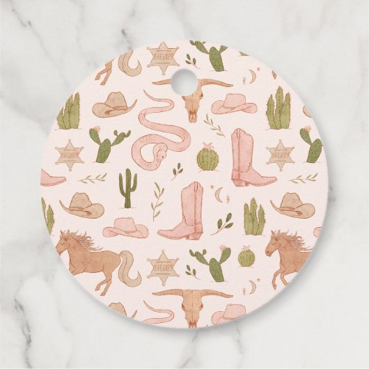 ウェスタン ブライダルシャワー フェルトタグ フェイバータグ (裏面)