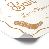 ウェスタン ブライダル シャワー コーヒー バー ポスター (角)