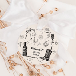 ウェスタン ブライダル シャワー サンクス フェイバータグ