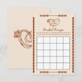 ウェスタン ブライダル ビンゴ ゲーム カード (正面/裏面)