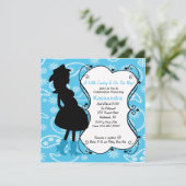 ウェスタン·プセダー·ママがベビー·シャワー·招待状 招待状 (スタンド正面)