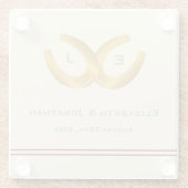 ウェスタン・ホース結婚シューズ ガラスコースター (裏面)