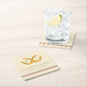 ウェスタン・ホース結婚シューズ スクエアペーパーコースター (インサイチュ)