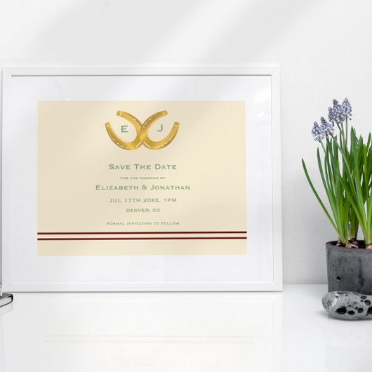 ウェスタン・ホース結婚シューズ セーブザデート