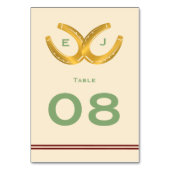 ウェスタン・ホース結婚シューズ テーブルナンバー (裏面)