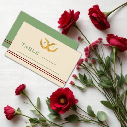 ウェスタン・ホース結婚シューズ プレイスカード
