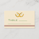 ウェスタン・ホース結婚シューズ プレイスカード (正面)