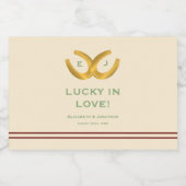 ウェスタン・ホース結婚シューズ リキュールボトルラベル (シングルラベル)