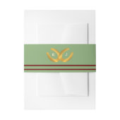 ウェスタン・ホース結婚シューズ 招待状ベリーバンド (正面例)