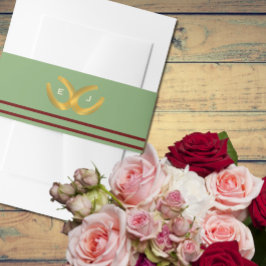 ウェスタン・ホース結婚シューズ 招待状ベリーバンド