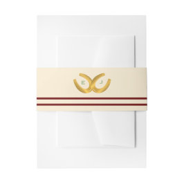 ウェスタン・ホース結婚シューズ 招待状ベリーバンド