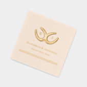 ウェスタン・ホース結婚シューズ 箔ナプキン (左)