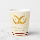 ウェスタン・ホース結婚シューズ 紙コップ (正面)