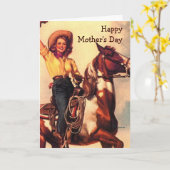 ウェスタン・ママ カード (黄色い花)