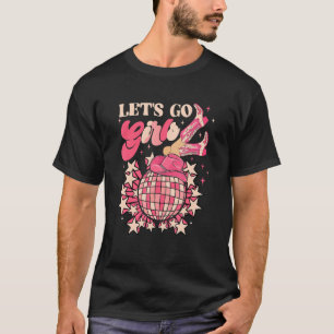 ウェスタン レッツゴー ガールズ ブライダル バチェロレッテ パーティー M Tシャツ