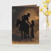 ウェスタン・ロマンス カード (黄色い花)