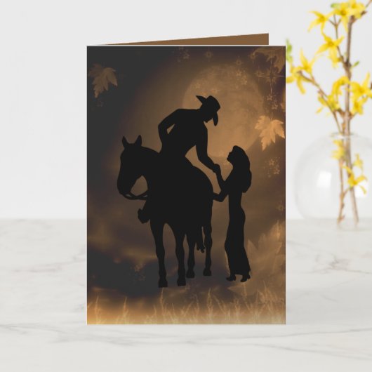 ウェスタン・ロマンス カード (黄色い花)